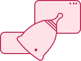 Menstrual Cup Line Drawing
