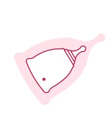 menstrual cup line drawing
