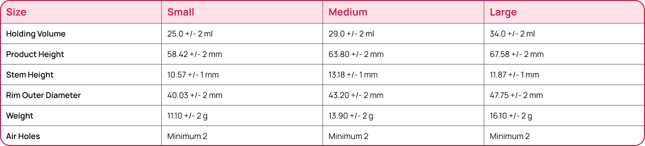 spec comparison table
