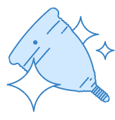 Menstrual Cup Line Drawing